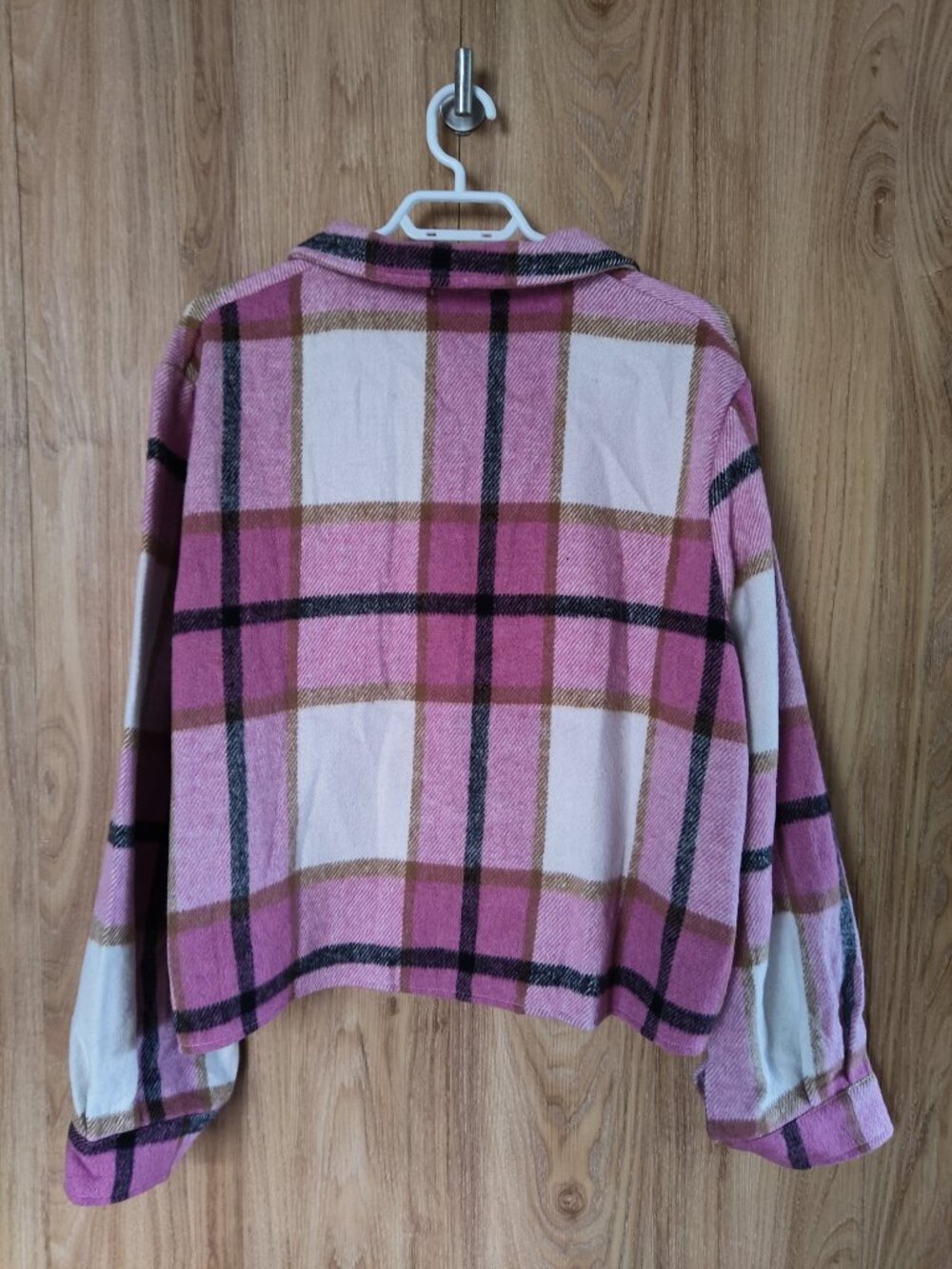 Women's Spring/Fall Plaid Jacket - Picture 2 of 2